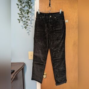 Lauren Jeans Co high rise black corduroy pants/jeans